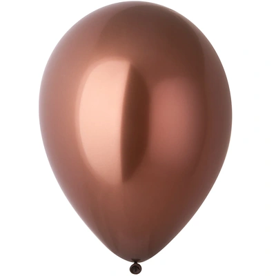 шар (12''/30 см) хром сатин chocolate caramel (820), эвертс 50 шт.
