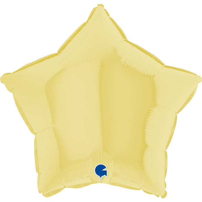 звезда (18''/46 см) пастель matte yellow, grabo 1 шт.