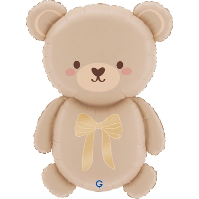 фигура мишка с бантиком (32"/81 см) grabo 1 шт.