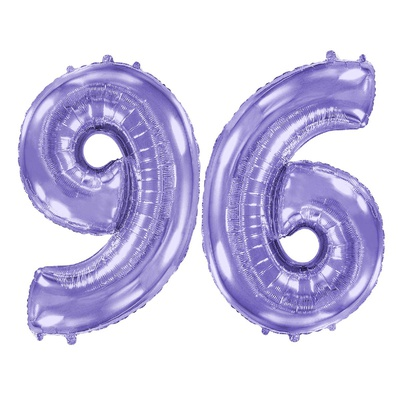 шар (40''/102 см) цифра 6/9, лавандовый, fm, 1 шт