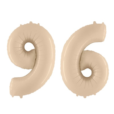 шар (40''/102 см) цифра 6/9, кремовый, fm, 1 шт