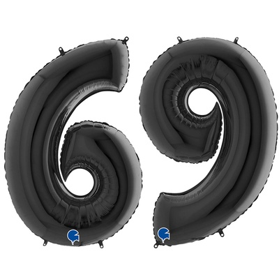 г цифра 6/9 40" black