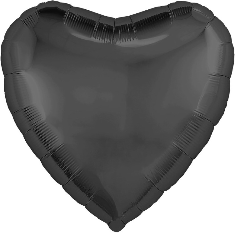 сердце (30"/76 см) графит в упак., agura 1 шт.
