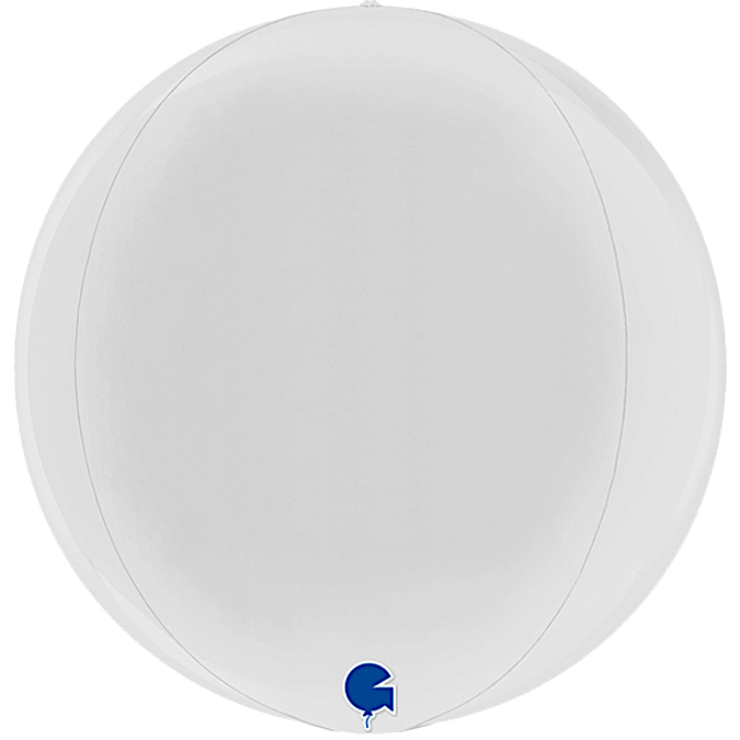 г 3d сфера б/рис 15" пастель white