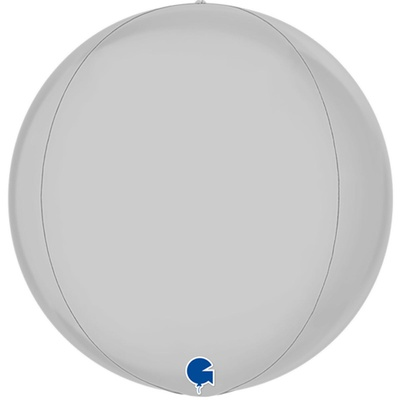 г 3d сфера б/рис 15" сатин white