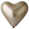 Сердце 12" Хром Shiny Silver, Gemar 25 шт