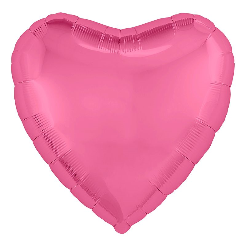 сердце (18"/46 см) розовый пион, agura 1 шт.