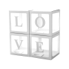 Набор коробок для шаров Love (4 шт в комплекте), Белый 30 х30 х30 см