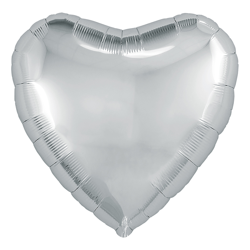 сердце (18"/46 см) серебро agura 1 шт.